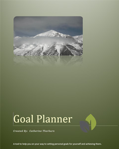 Image of Catherine Thorburn's Goal Planner 2022